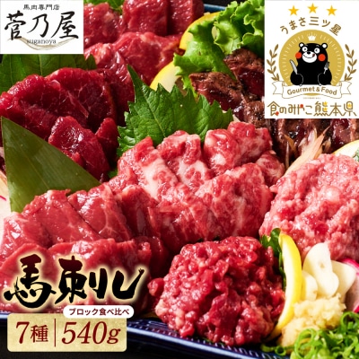 馬刺し部位堪能 7種食べ比べセット_147-6218