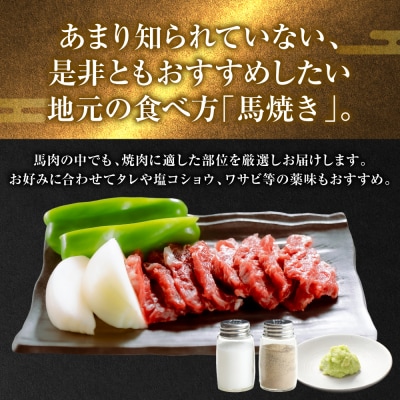 【桜屋】 馬肉 焼肉用500g カット済み_204-6467-A