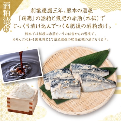 酒蔵育ち 肥後のトロさば 酒粕漬け 4切入×5パック 合計20切_257-6072-A