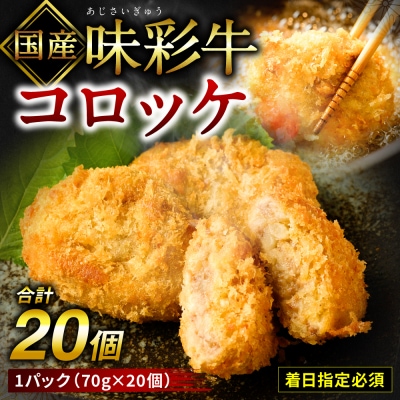 【着日指定必須】【国産】味彩牛 コロッケ 20ヶ_210-4602-A