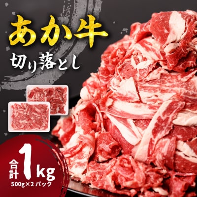 あか牛 切り落とし 1kg 500g×2パック_212-5149-A