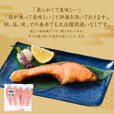 プレミアムサーモントラウト切身 (甘塩) 約500g_257-6393-A