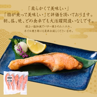 プレミアムサーモントラウト切身 (甘塩) 約1kg (約500g×2)_257-6394-A