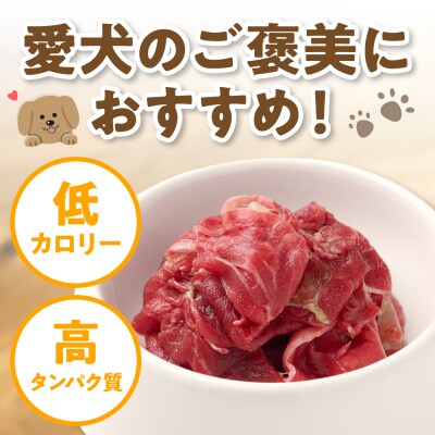 ペット用 馬肉切り落とし2kg 馬肉 ペットフード_212-6545