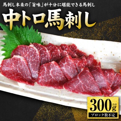 中トロ馬刺し300g 馬さし お肉 馬肉 刺身 刺し身 馬刺し 馬刺しブロック_289-6721