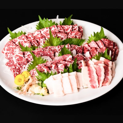 【定期便3回】初めて食べる方にもおすすめ!馬刺し 食べ比べ  定期便 3ヶ月_014-1890