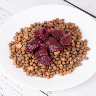 わんちゃん用 鹿生サイコロステーキ ジビエ 300g×3 計900g_067-4860-B