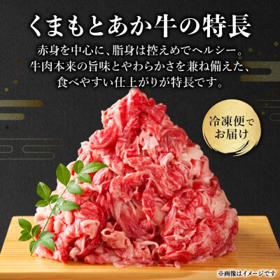 熊本県産 GI認証取得 くまもとあか牛 切り落とし 合計1kg_229-6704