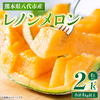 レノンメロン 2玉 4L以上(合計4kg以上)メロン 果物_248-6626-A