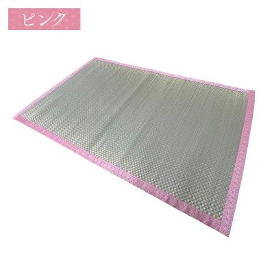 【麻の葉】赤ちゃんにやさしい寝ゴザ ピンク い草 いぐさ マット 寝具_024-4683-P