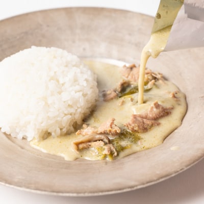 まんさく園のグリーンカレー 2パック 180g×2　カレー グリーンカレー_086-6015-B