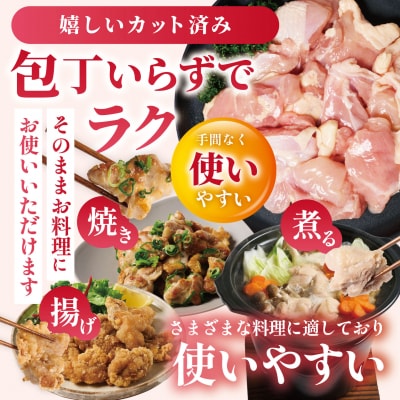 鶏もも切身 1.8kg (300g×6袋) 九州産若鶏_291-6733