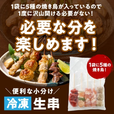 やきとり 5種 100本 焼鳥 焼き鳥 ねぎま 鶏もも 2026年11月発送_259-6029-11