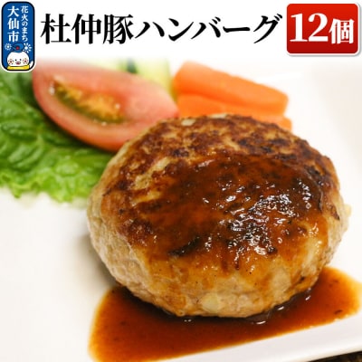 産 杜仲豚ハンバーグ 12個 【長沼商店】|22_dkb-161201