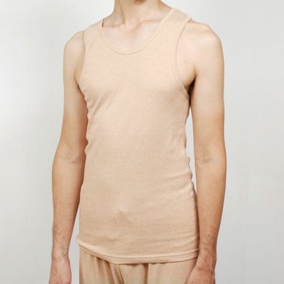nayuta メンズ リラクシングウェア タンクトップ ブラウン L|22_hmn-050101ac