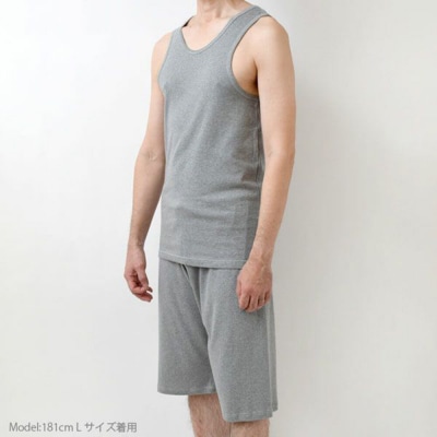nayuta メンズ リラクシングウェア タンクトップ グレー【M】|22_hmn-050101bb