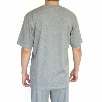 nayuta メンズ リラクシングウェア 半袖トップス グレー【M】|22_hmn-060101b