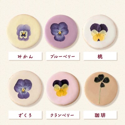 米粉と糀のエディブルフラワークッキー 12枚|22_ywr-191201