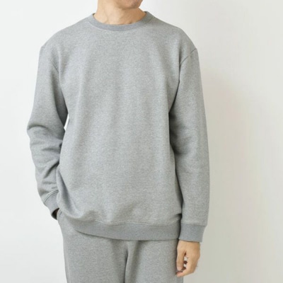 nayuta 裏起毛あったか スウェットシャツ グレー【M】|22_hmn-070101cb