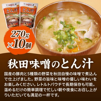 嶋田ハム 秋田味噌のとん汁 270g×10個セット|22_sdh-081001