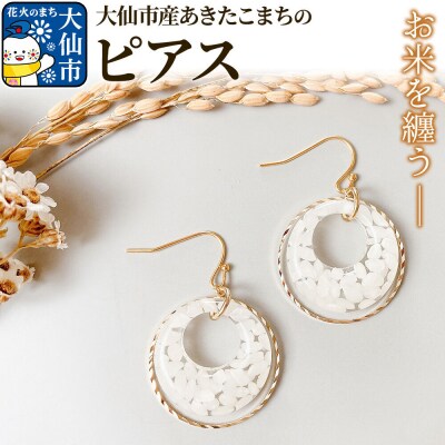 産あきたこまちのリングピアス |お米のアクセサリー|22_doc-020101