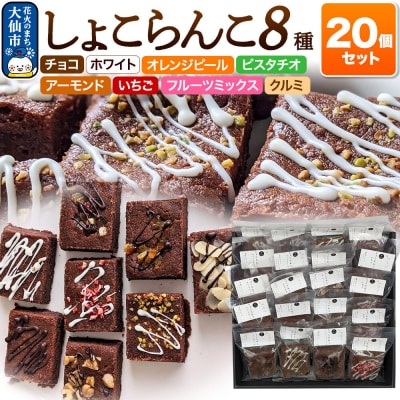 しょこらんこ20個セット[8種詰め合わせ]ブラウニー|22_ywr-152001