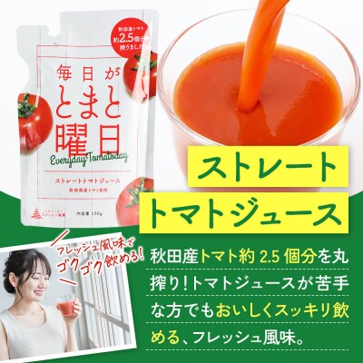 毎日がとまと曜日トマトジュース 2種 各10パック 詰め合わせ|22_dsn-030101
