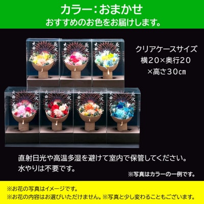 プリザーブドフラワー 花火の華【カラーおまかせ】1個|22_sga-030101e