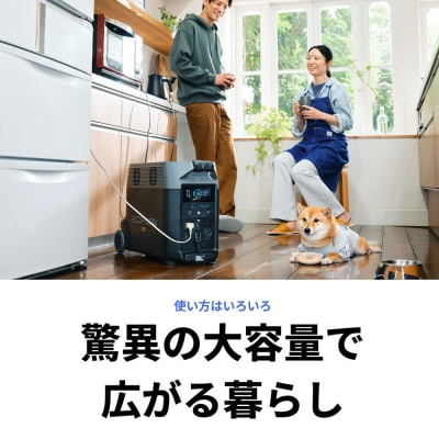 EcoFlow ポータブル電源(容量3,600Wh)DELTA|22_etj-020101