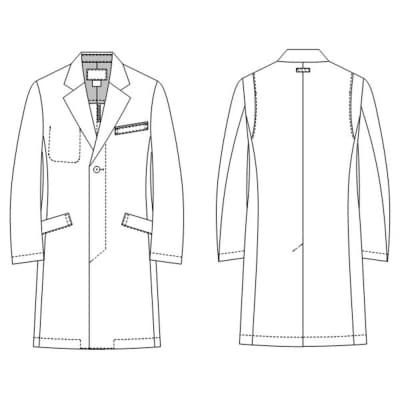 アツロウタヤマメンズコート【L】白衣 ATX-1000|22_nhk-010101c