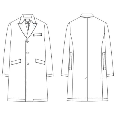 男子シングルドクターコート【L】PP-3300|22_nhk-030101c