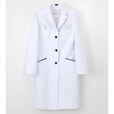 女子シングルドクターコート【S】聴診器専用ポケット付 SD-3360|22_nhk-050101a