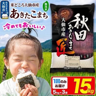 米 あきたこまち【無洗米】15kg 令和7年産|22_snk-031501