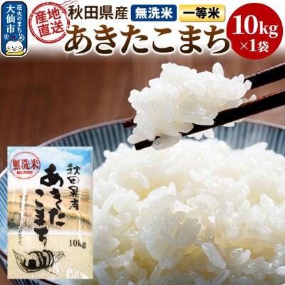 米 令和7年産 秋田県産あきたこまち 一等米 農家直送 無洗米10kg|22_uot-031001