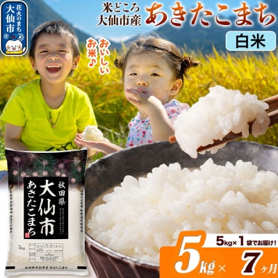 米《7ヶ月》あきたこまち【白米】  令和7年産 5kg|22_ssn-010507