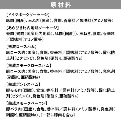 嶋田ハム お味見セット ソーセージ・ハム・ベーコン|22_sdh-050101