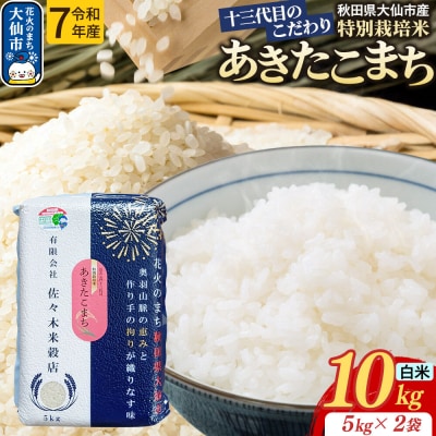 米 あきたこまち【白米】10kg特別栽培米 令和7年産|22_skb-011001
