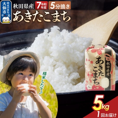 5分搗き あきたこまち 5kg 秋田県産 令和7年産|22_kml-050501