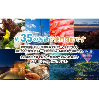 迷ったらコレ!　ひがしいず　満喫　宿泊　補助券　(6万円分)G001/静岡県　東伊豆町