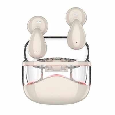 完全ワイヤレスイヤホン＜ベージュ＞Bluetooth 5.4