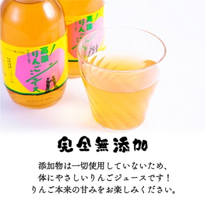 完全無添加 十和田八幡平高原りんごジュース (300ml×12本)【佐藤秀果園】 