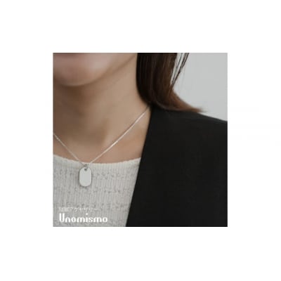 【Unomismo】琺瑯アクセサリー「BN1(ネックレス20)」　ホワイト