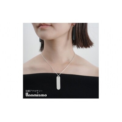 【Unomismo】琺瑯アクセサリー 「BN2(ネックレス45)」　ブラック