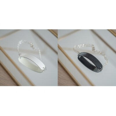 【Unomismo】琺瑯アクセサリー 「BB1(ブレスレットA )」　ホワイト