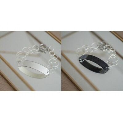 【Unomismo】琺瑯アクセサリー 「BB2(ブレスレットB )」　ホワイト