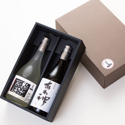 淡路の地酒千年一酒造の「純米原酒」と「あわ神」セット　as08023