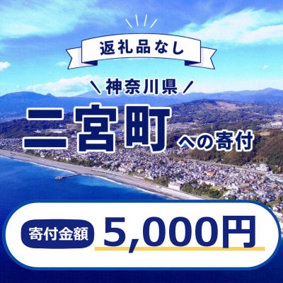 【返礼品なし】神奈川県二宮町への応援寄付金(1口 5,000円)
