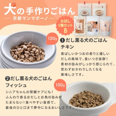 【MANMA BUONO】犬の手作りごはん お試しBセット5種|ペットフード 有名 人気ペットフード