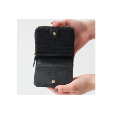 SOMES 二つ折り財布 (ブラック)PT-85 [ソメスサドル 12260813-b]  ◎