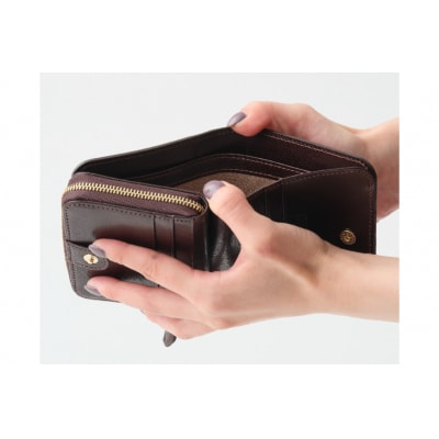 SOMES 二つ折り財布 (ブラウン)PT-85 [ソメスサドル 12260813-a]  ◎